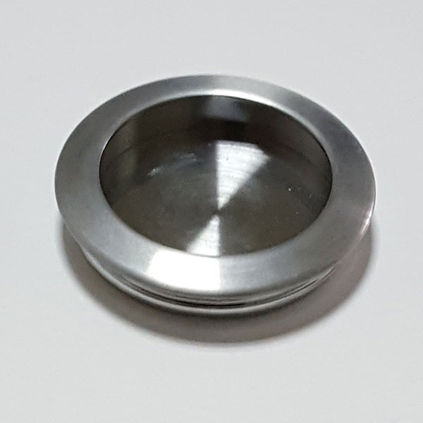 Poignée Cuvette Encastrée Ronde Noire Avec Tire-doigt Pour Porte Coulissante 92202863